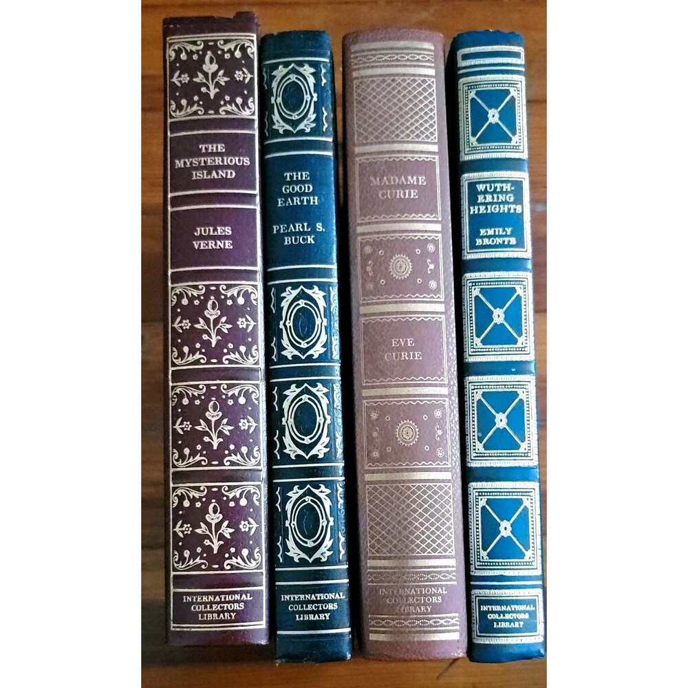International Collectors Library HC Classic Set 4 Illustrated Jules Verne,Bronte